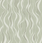 Gentle Lines wall mural by Rebel Walls in Green, flat swatch