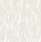 Gentle Lines wall mural by Rebel Walls in Cream, flat swatch