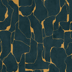 Linear Flow wall mural by Rebel Walls in Blue, flat swatch