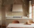 Linear Flow wall mural by Rebel Walls in Brown, styled room