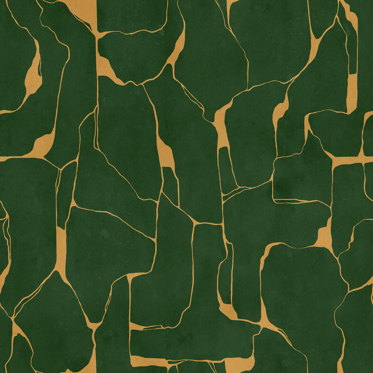 Linear Flow wall mural by Rebel Walls in Green, flat swatch
