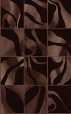 Floating Tiles wall mural by Rebel Walls in Brown – Dark, flat swatch
