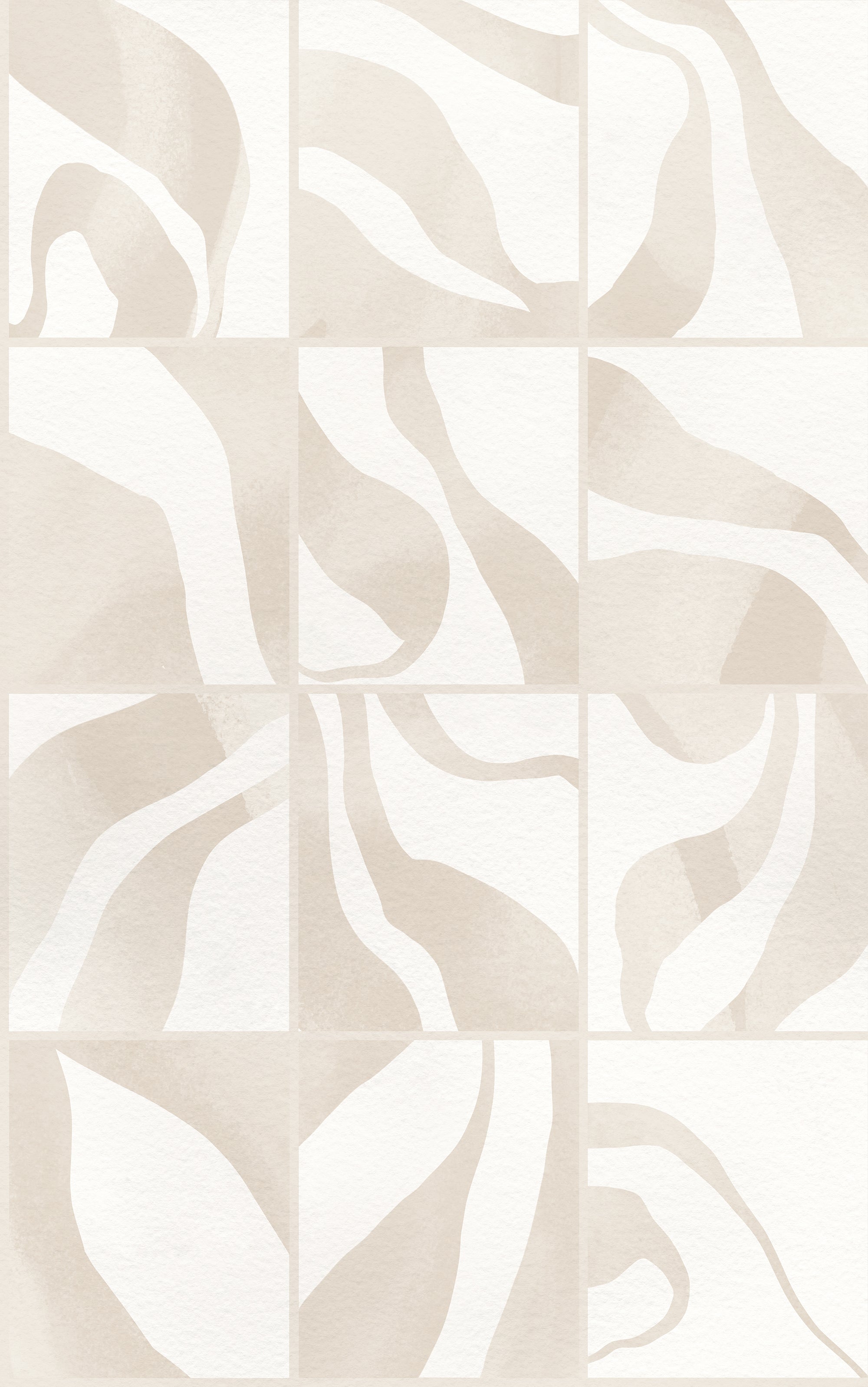 Floating Tiles wall mural by Rebel Walls in Beige, flat swatch