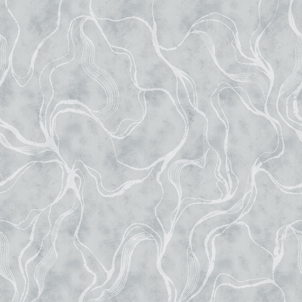 Soft Curve wall mural by Rebel Walls in Blue, flat swatch