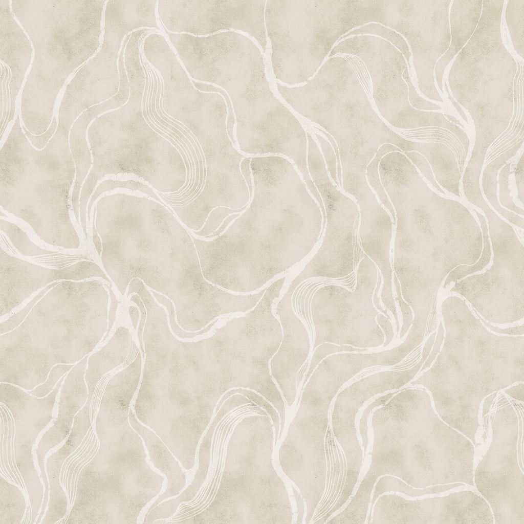 Soft Curve wall mural by Rebel Walls in Beige, flat swatch