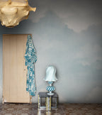 Sky of Clouds wall mural by Rebel Walls in Blue – Vintage, styled room