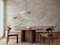 Silent Stream wall mural by Rebel Walls in Beige, styled room