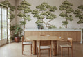Poetic Trees wall mural by Rebel Walls in Beige, styled room