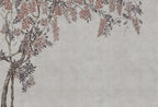 Wisteria Garden wall mural by Rebel Walls in Grey, flat swatch