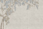 Wisteria Garden wall mural by Rebel Walls in Blue, flat swatch