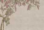 Wisteria Garden wall mural by Rebel Walls in Beige, flat swatch