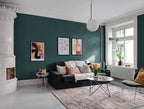 Marmaris wall mural by Rebel Walls in Teal, styled room