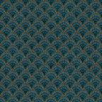 Marmaris wall mural by Rebel Walls in Teal, flat swatch