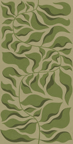 Bold Botanica wall mural by Rebel Walls in Light Green, flat swatch