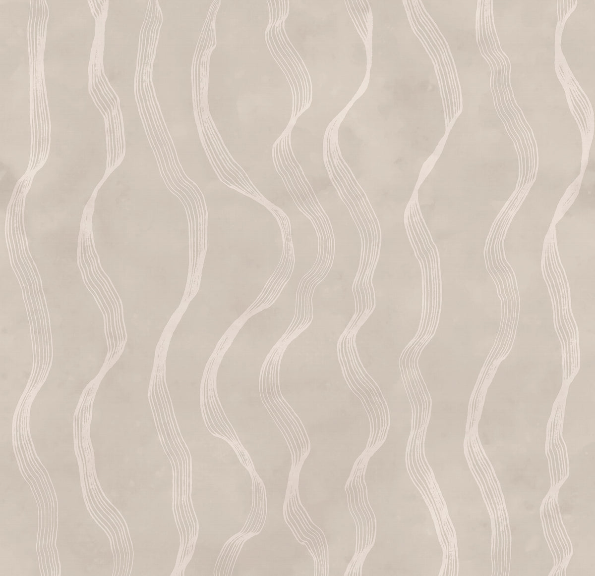 Ribbon Stripe wall mural by Rebel Walls in Beige, flat swatch