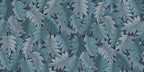 Swirling Fern wall mural by Rebel Walls in Blue, flat swatch