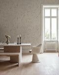Willow wall mural by Rebel Walls in Beige, styled room