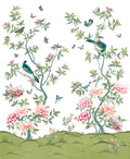 Garden of Harmony wall mural by Rebel Walls in white