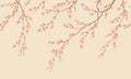 Spring Breeze wall mural by Rebel Walls in warm peach