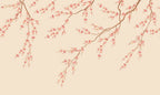 Spring Breeze wall mural by Rebel Walls in warm peach
