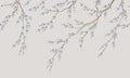 Spring Breeze wall mural by Rebel Walls in pale grey-blue
