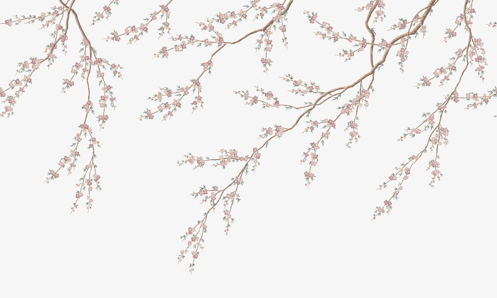 Spring Breeze wall mural by Rebel Walls in soft pink