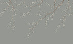 Spring Breeze wall mural by Rebel Walls in muted grey