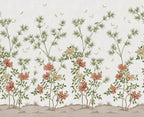 Eastern Bloom wall mural by Rebel Walls in white