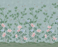 Eastern Bloom wall mural by Rebel Walls in muted slate blue