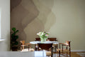 Watercolor Vertical wall mural by Rebel Walls in Brown, styled room
