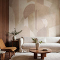 Modern Forms wall mural by Rebel Walls in Pink, styled room