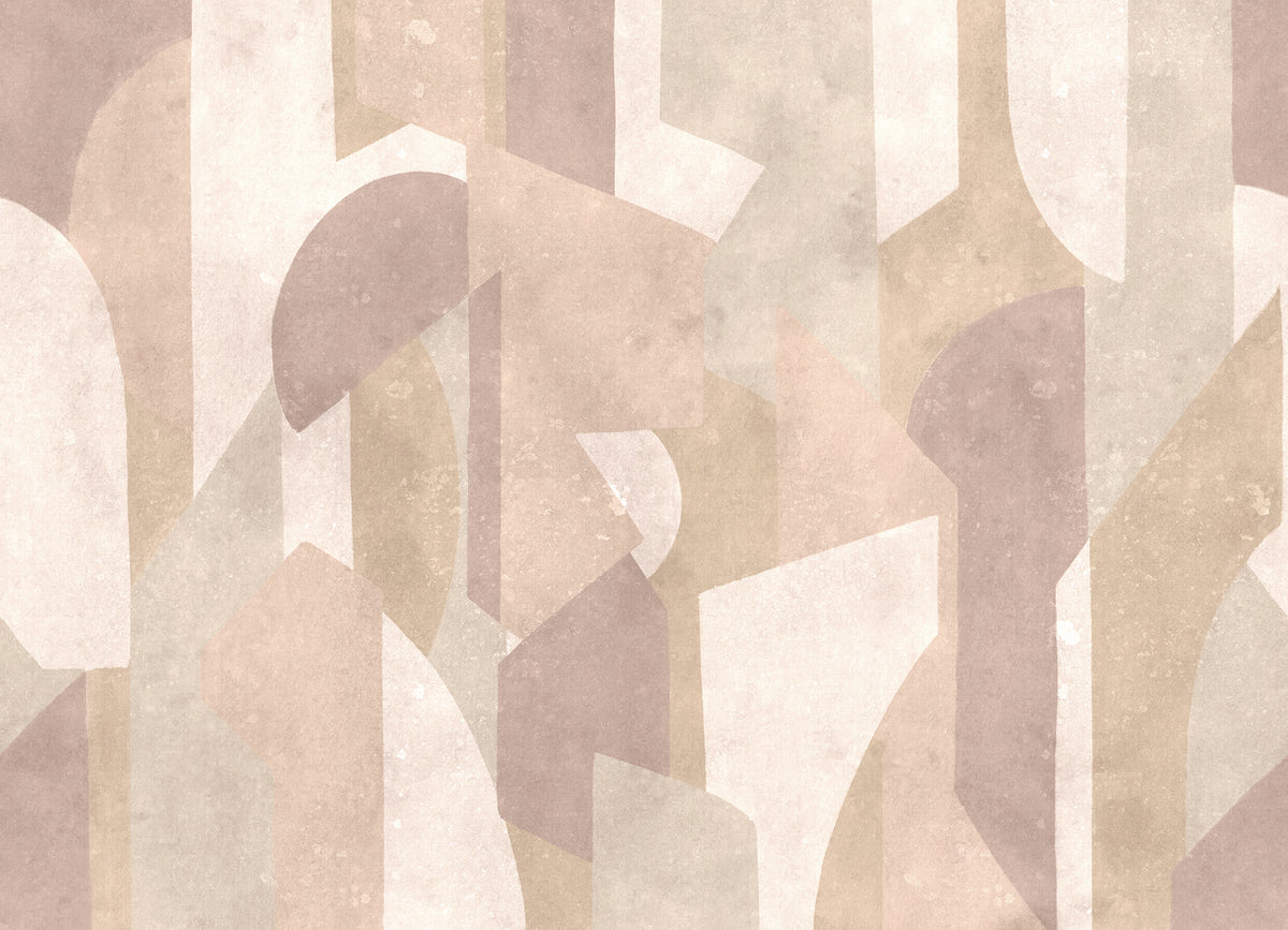 Modern Forms wall mural by Rebel Walls in Pink, flat swatch
