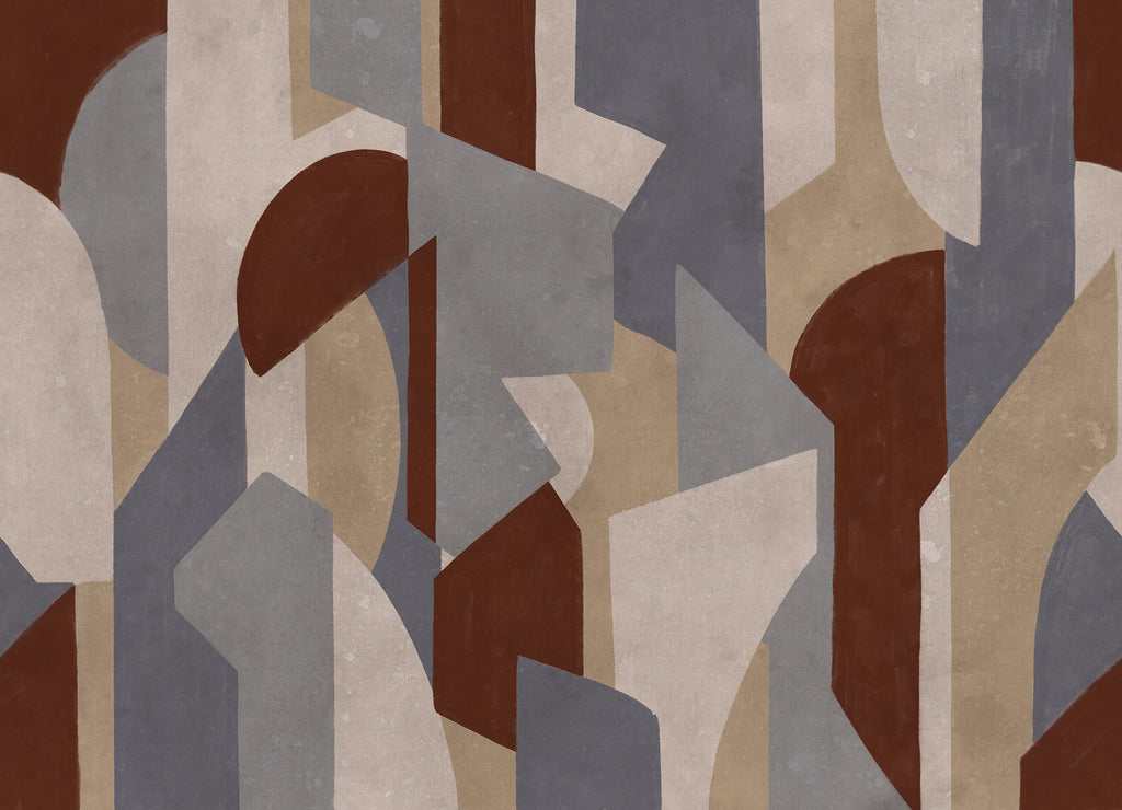 Modern Forms wall mural by Rebel Walls in Blue, flat swatch