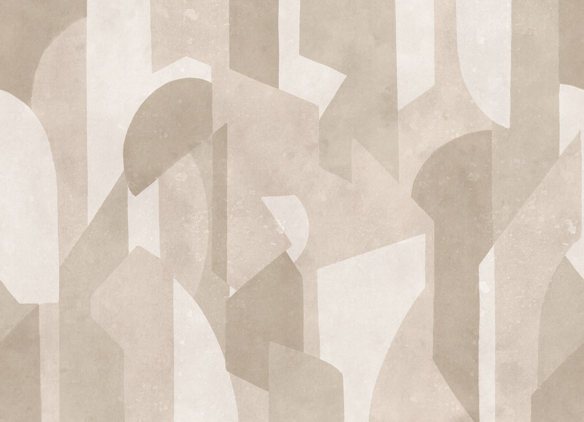 Modern Forms wall mural by Rebel Walls in Beige, flat swatch