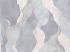 Flowing Forms wall mural by Rebel Walls in Blue, flat swatch