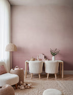 Gradient wall mural by Rebel Walls in Pink, styled room