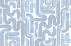 Drape Brush wall mural by Rebel Walls in Blue, flat swatch