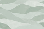 Misty Peaks wall mural by Rebel Walls in Green – Light Green, flat swatch