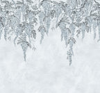 Whispers Wisteria wall mural by Rebel Walls in Blue, flat swatch