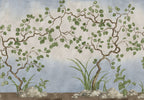 Forest of Dreams wall mural by Rebel Walls in Blue, flat swatch