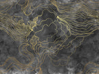 Opulence Storm wall mural by Rebel Walls in Black, flat swatch