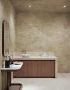 Opulence Storm wall mural by Rebel Walls in Beige, styled room
