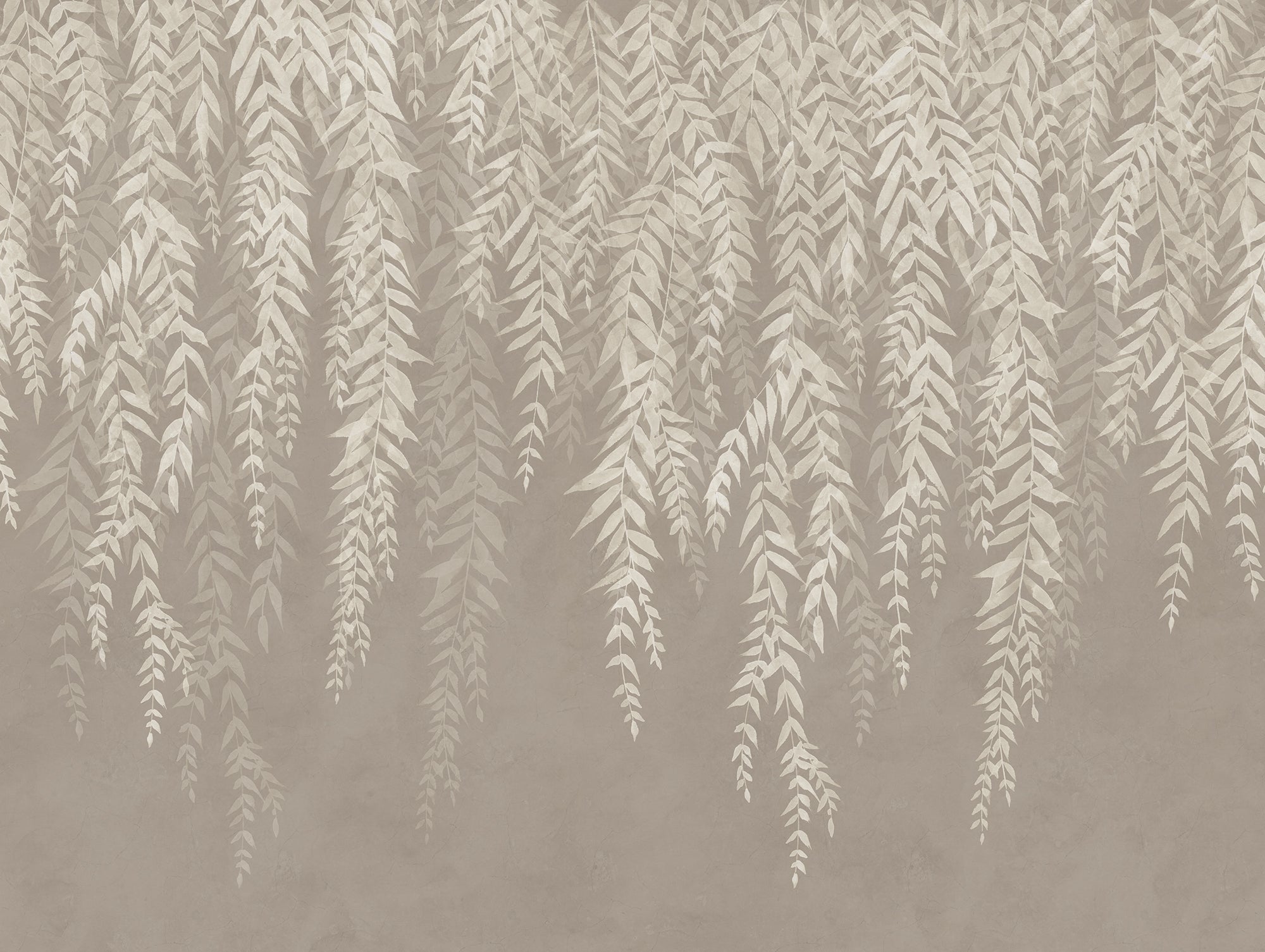 Whispers of Bamboo wall mural by Rebel Walls in Taupe, flat swatch