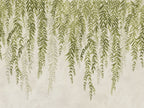 Whispers of Bamboo wall mural by Rebel Walls in Green, flat swatch