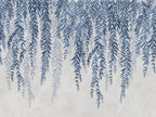 Whispers of Bamboo wall mural by Rebel Walls in Blue, flat swatch