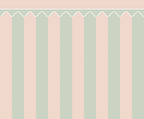 Stripe Chateau wall mural by Rebel Walls in Pastel, flat swatch
