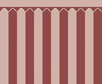 Stripe Chateau wall mural by Rebel Walls in Pink, flat swatch