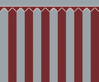 Stripe Chateau wall mural by Rebel Walls in Red, flat swatch