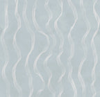 Ribbon Stripe wall mural by Rebel Walls in Light Blue, flat swatch