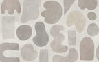 Watercolor Shapes wall mural by Rebel Walls in Beige, flat swatch